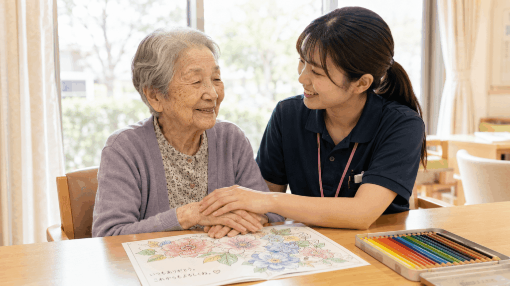 塗り絵レクが盛り上がらない？その悩み、昔の家事を聞くだけで変わります！